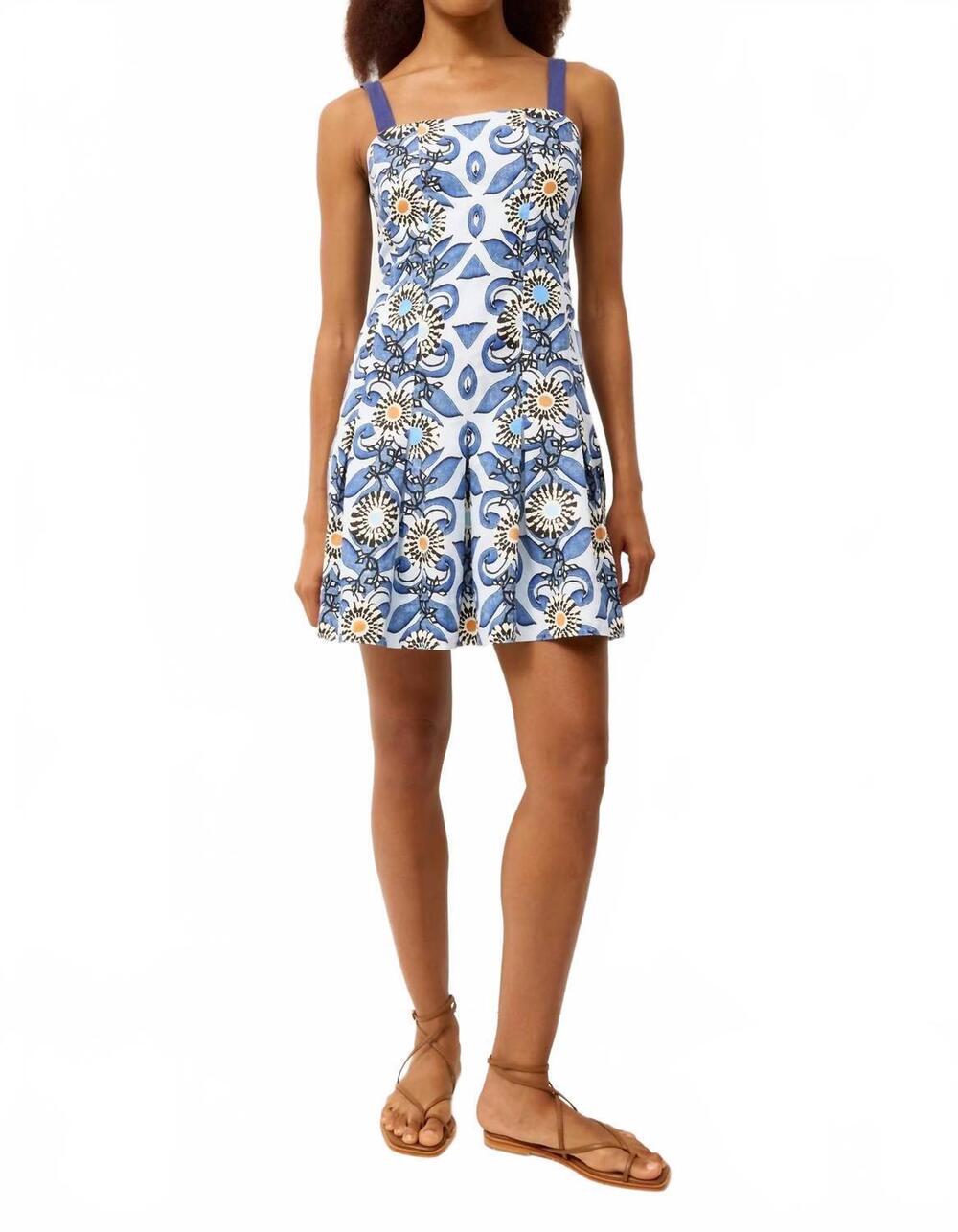 NEW MARIE OLIVER logan mini dress in treillage